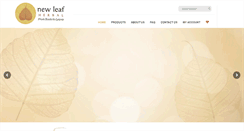 Desktop Screenshot of newleafherbalfromrootstoleaves.com