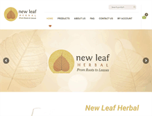Tablet Screenshot of newleafherbalfromrootstoleaves.com